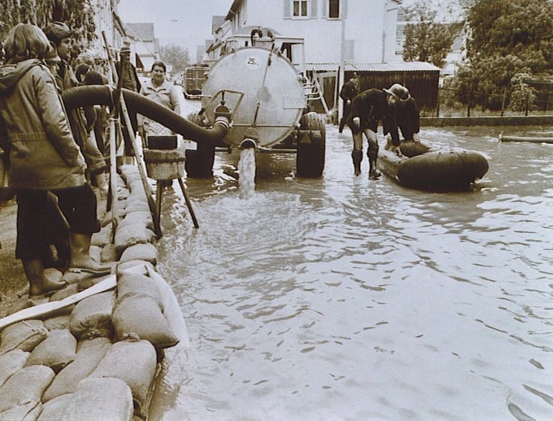 Überflutung der Gartenstraße